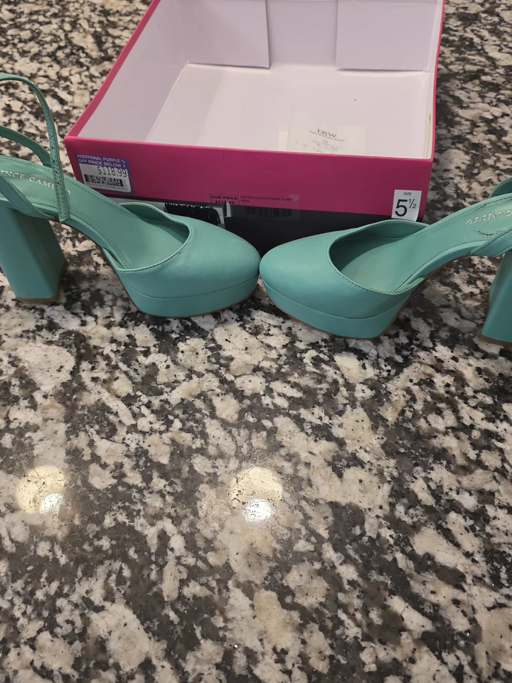 Vince Camuto Patrissya Platform Pump Size 5 1/2